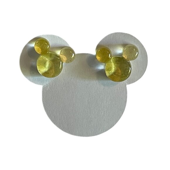 Resin Mickey Mouse Stainless Steel Earrings-New! - Picture 2 of 6